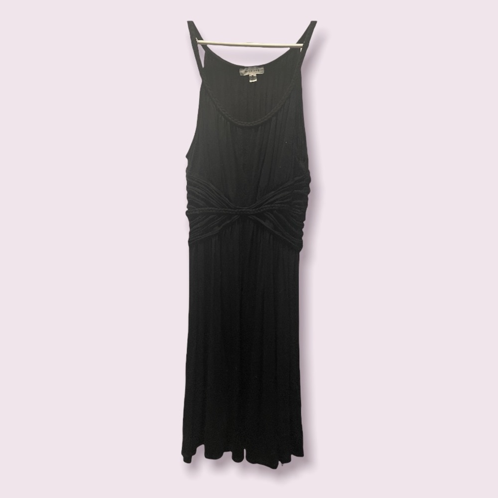 Comfy cotton black dress